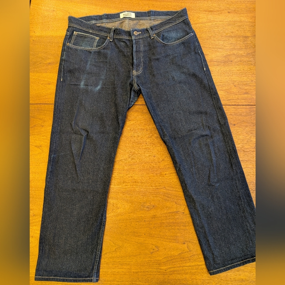 Naked & Famous Brown Fox Selvedge Raw Denim (Weird Guy Fit, 38/31)